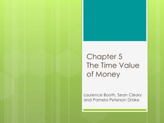 Chapter 5 The Time Value of Money