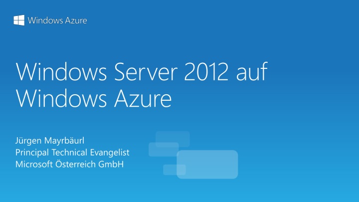 windows server 2012 auf windows azure