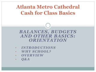 atlanta metro cathedral cash for class basics