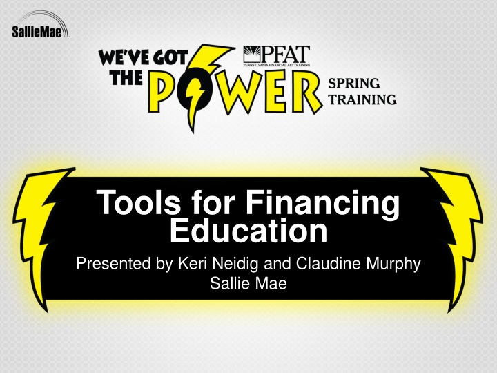 tools for financing education presented by keri