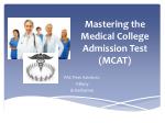 PPT - Average MCAT, GPA, Acceptance Rates, and Rankings of Medical ...