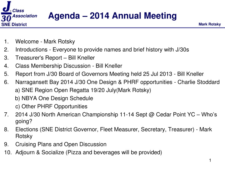 agenda 2014 annual meeting