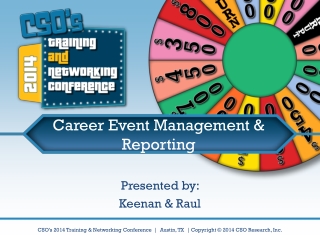 Career Event Management &amp; Reporting