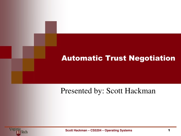 automatic trust negotiation