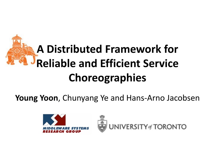 a distributed framework for reliable and efficient service choreographies