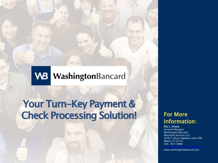 your turn key payment check processing solution