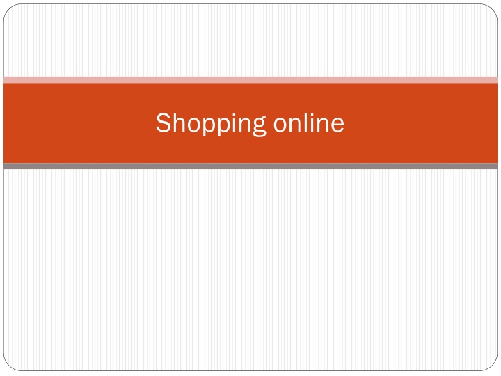 shopping online