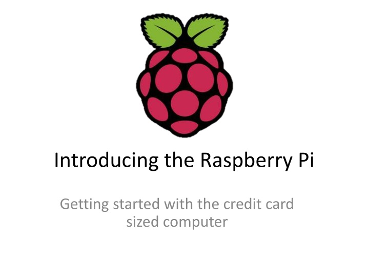 introducing the raspberry pi