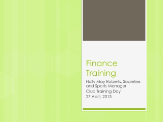 Finance Training