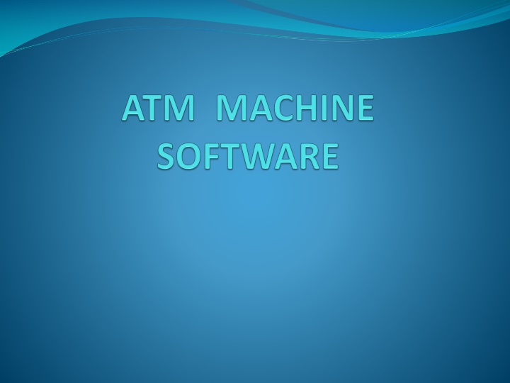 atm machine software