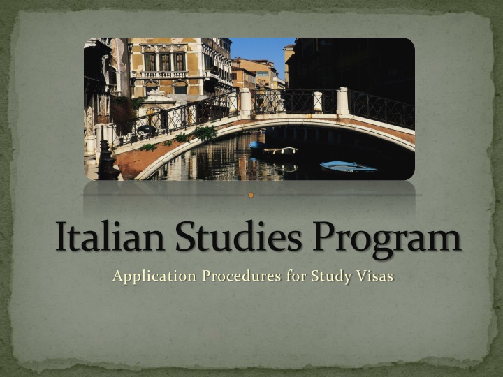 italian studies program