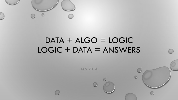 data algo logic logic data answers