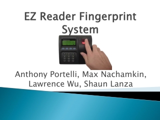 EZ Reader Fingerprint System