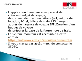 l application imoniteur vous permet