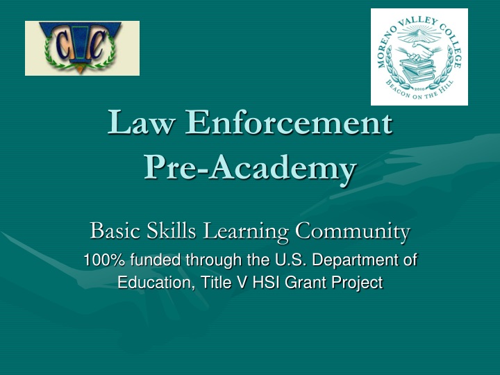 law enforcement pre academy