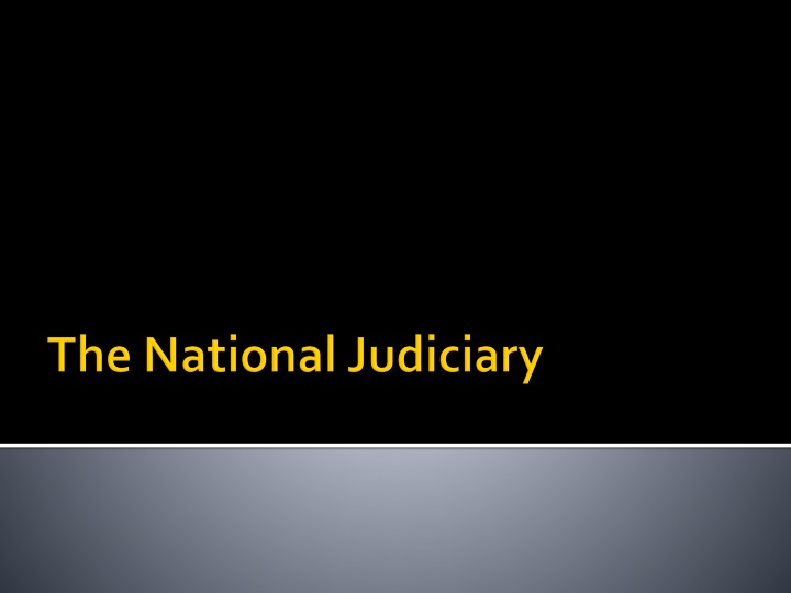 the national judiciary