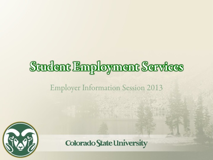 student employment services