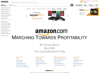 Marching Towards Profitability