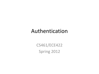 Authentication