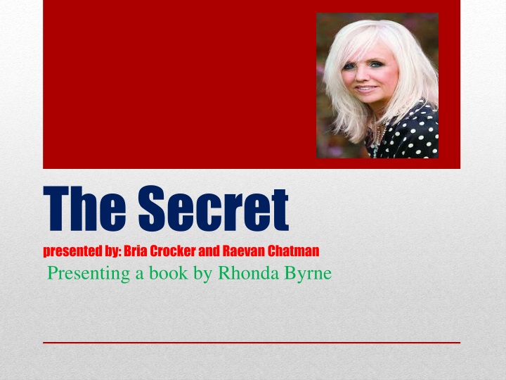 the secret presented by bria crocker and raevan chatman