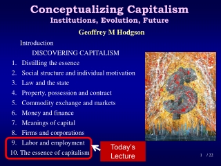 Conceptualizing Capitalism Institutions, Evolution, Future