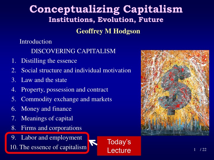conceptualizing capitalism institutions evolution future