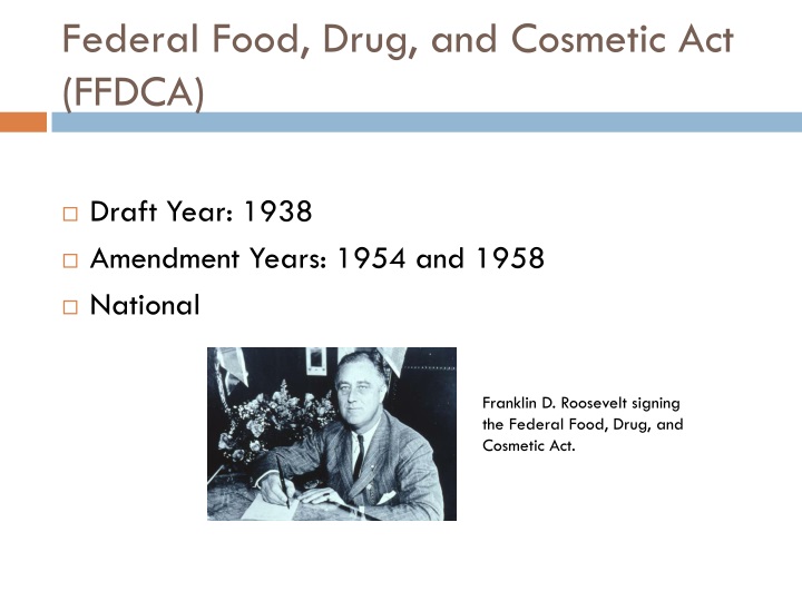 federal food drug and cosmetic act ffdca