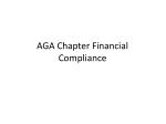 AGA Chapter Financial Compliance