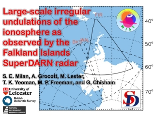 Large-scale irregular undulations of the ionosphere as observed by the Falkland Islands
