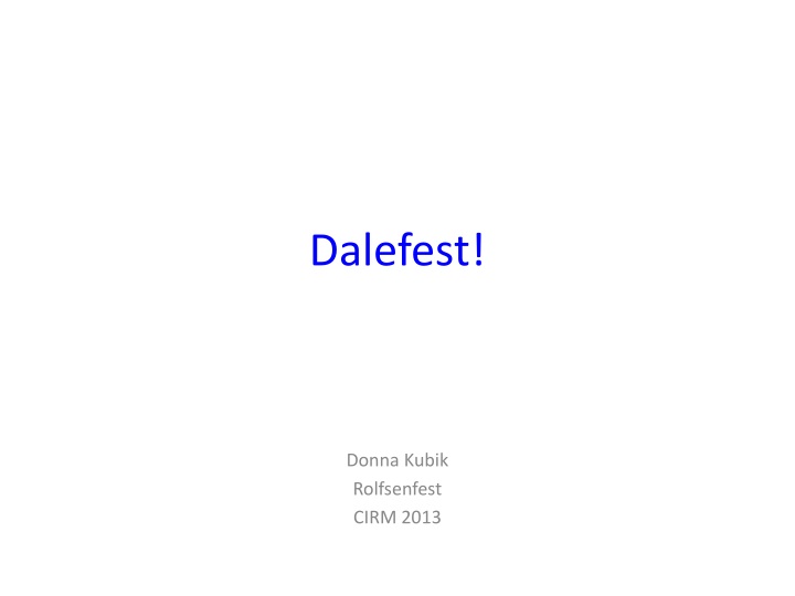 dalefest