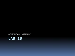 astronomy 105 laboratory