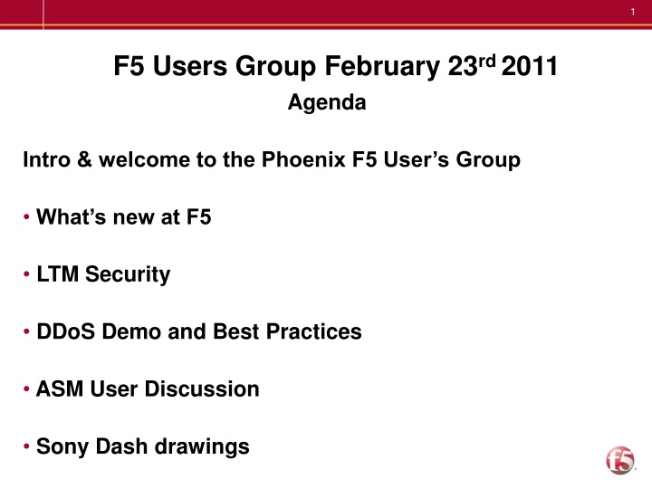 f5 users group february 23 rd 2011