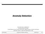 Anomaly Detection - slide 1