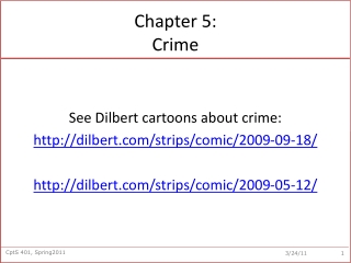 Chapter 5: Crime