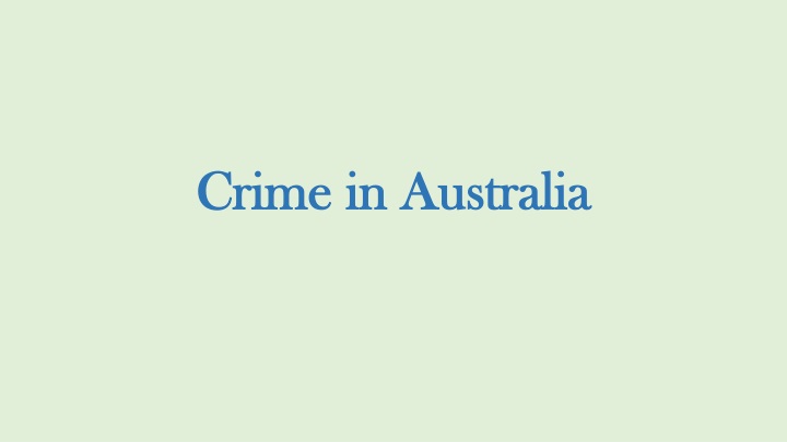 crime in australia
