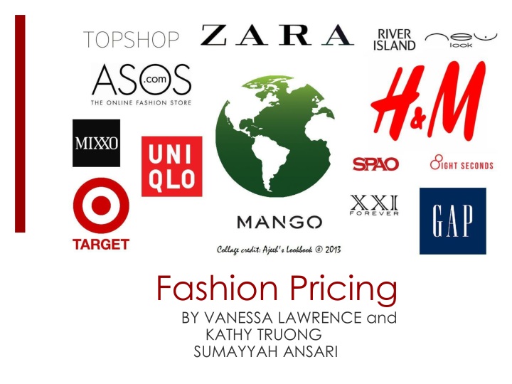 fashion pricing