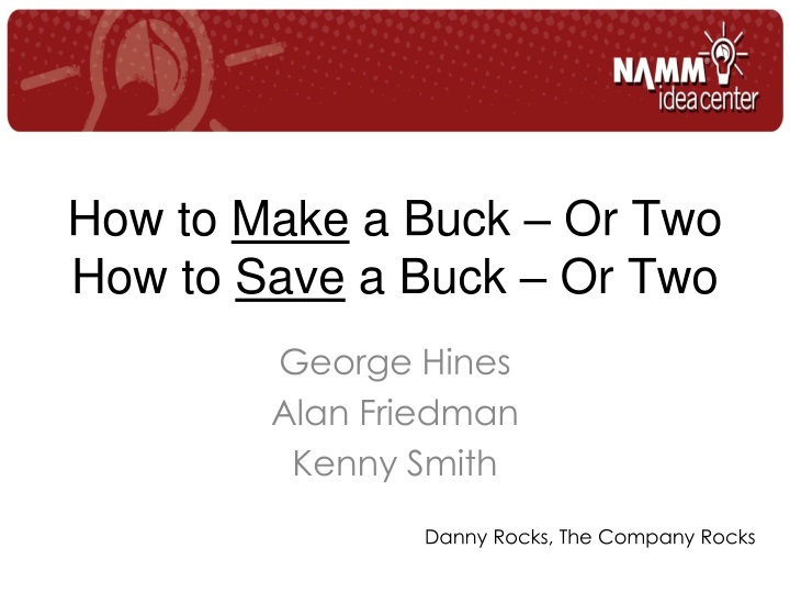 how to make a buck or two how to save a buck or two