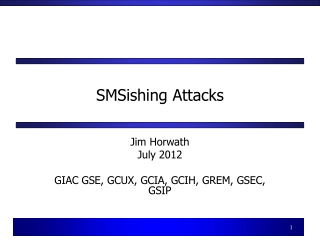 SMSishing Attacks