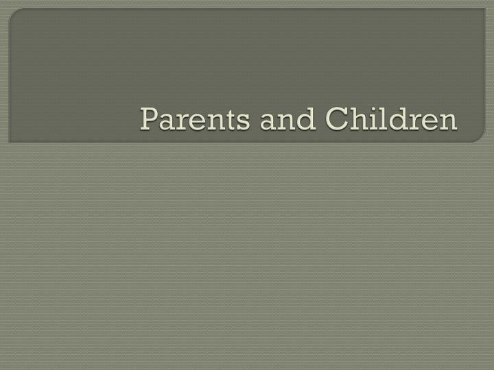 parents and children