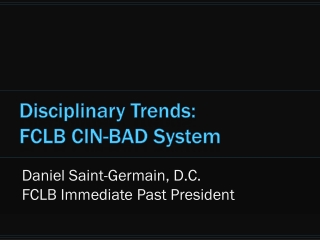 Disciplinary Trends: FCLB CIN-BAD System