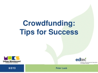 Crowdfunding : Tips for Success