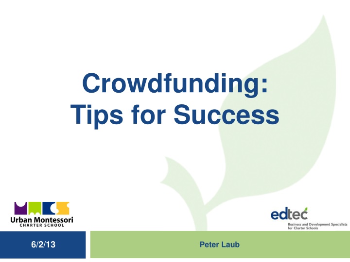 crowdfunding tips for success
