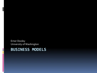 Business models