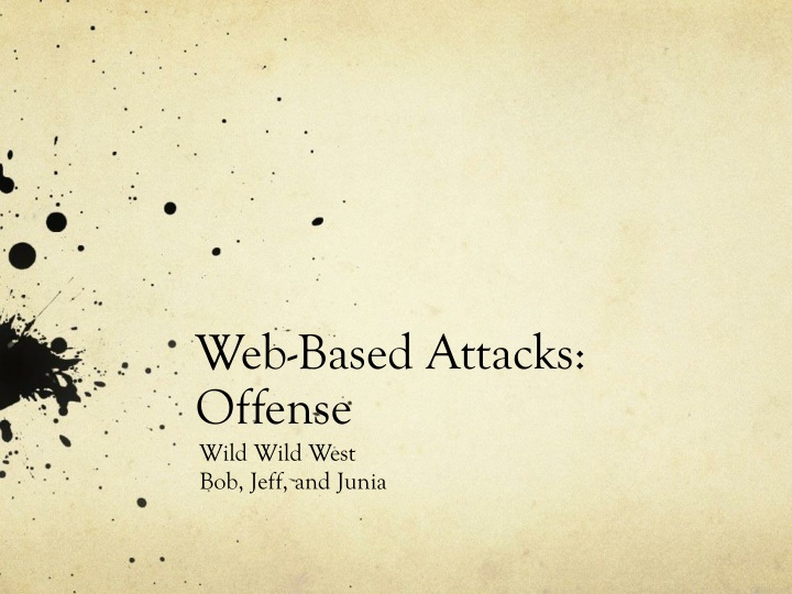 web based attacks offense