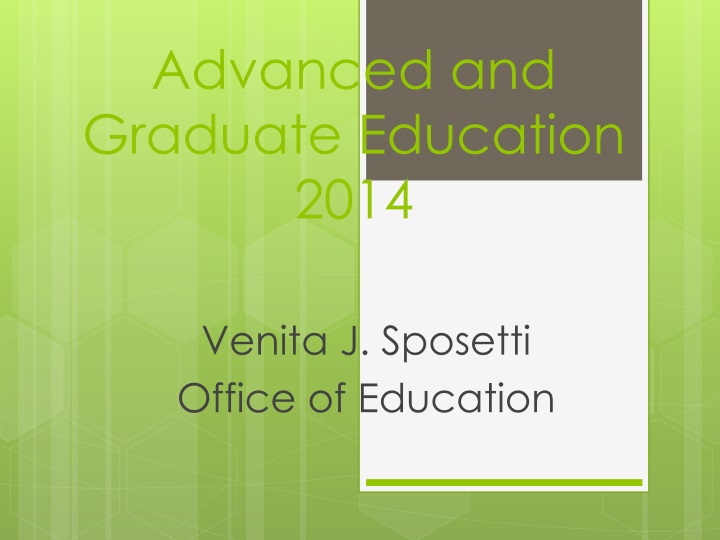 advanced and graduate education 2014