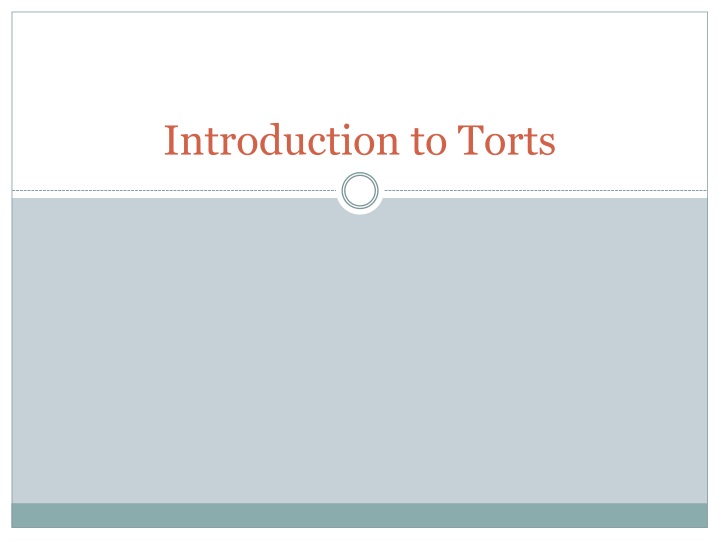 introduction to torts