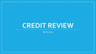 Credit Review