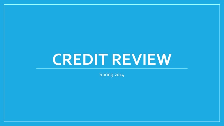 credit review