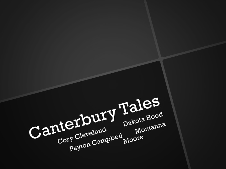 canterbury tales