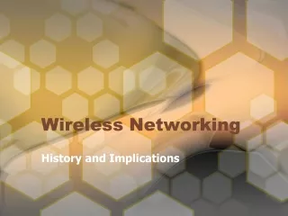 Wireless Networking